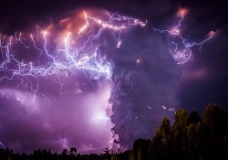 wildman64:  explode-into-space:  wonderous-world:  A spectacular electrical storms light up the Puyehue-Cordón Caulle range after the massive 8.8-magnitude Puyehue volcano erupted in Chile which had laid dormant for over half a century. The eruption