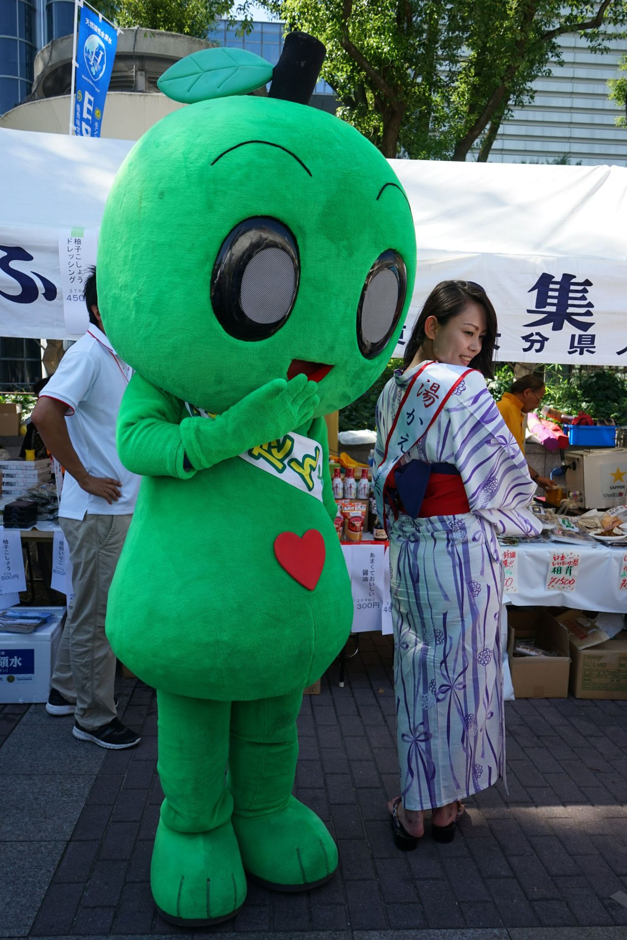 Japanese Mascot Photograph Yuruchara Jp 大分県のｐｒキャラ カボたん 大分 県特産のカボスがモチーフとなっている