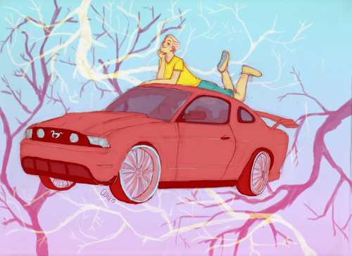 hatepotion:cool kids + their cars (not technically hers in blue’s case but anyway)