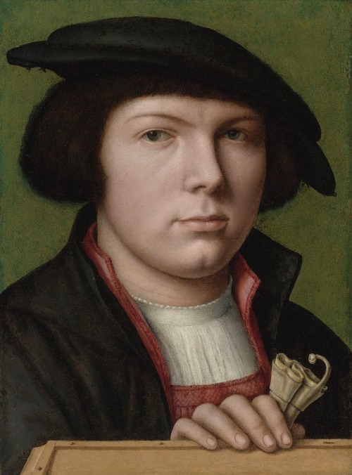 early 16th century Netherlandish School - Portrait of a Young Man (Private collection via Sotheby’s)