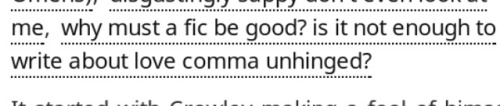 ao3tags:  why must a fic be good? is it not