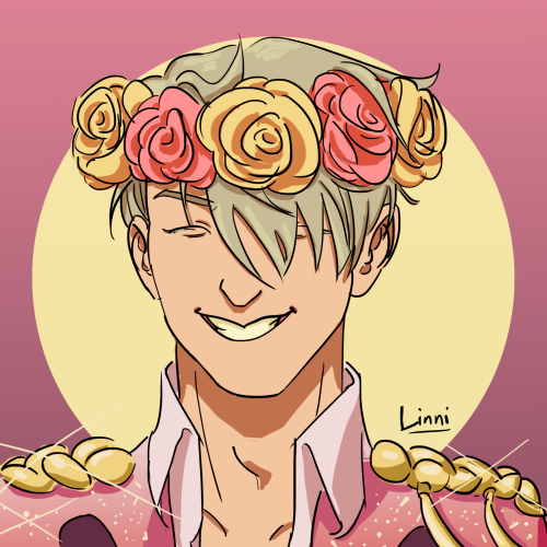 linni-t:Grand Prix finalists + Victor with flower crowns because I love flower crowns.