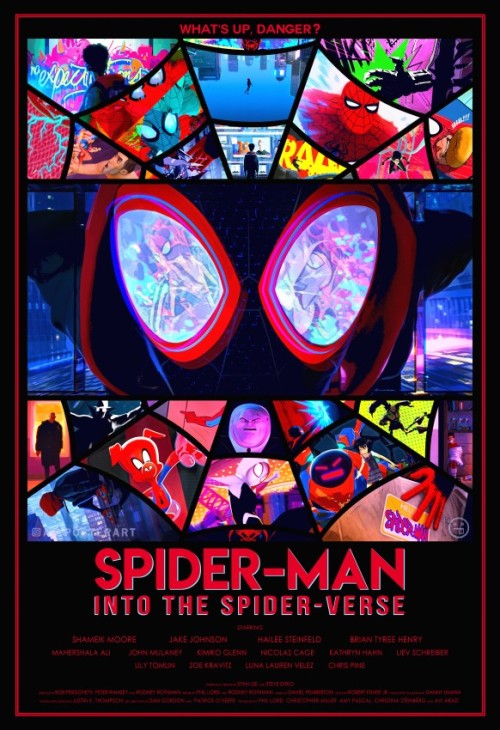 Into the Spider-Verse alternative movie postersDigital poster and full length commentary on my Patre