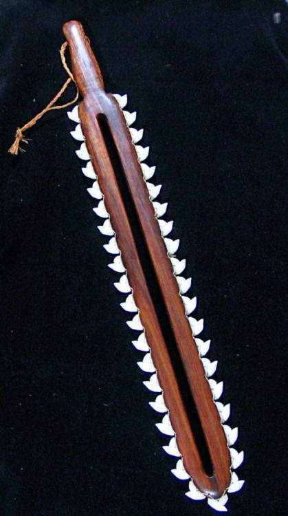 Porn photo Hawaiian shark teeth weapons replica