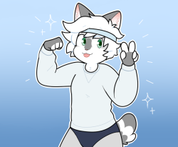 Qtipps:  Haha Hey !! It’s Time For A Workout !! (They/Them)Inspired By This Gif