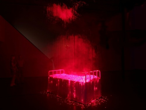 Li Hui aka 李輝 (Chinese, b. 1977, Beijing, China) - 1: Latest Installation, V, consists of red lasers