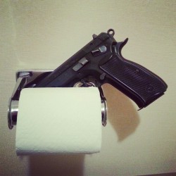 danitzh:  Sometimes you just need a place to put your carry gun when you’re in the bathroom. 