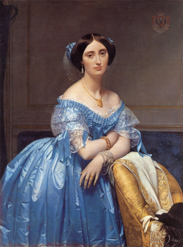 jean-auguste-dominique-ingres: Portrait of the Princesse de Broglie, 1853, Jean-Auguste-Dominique In