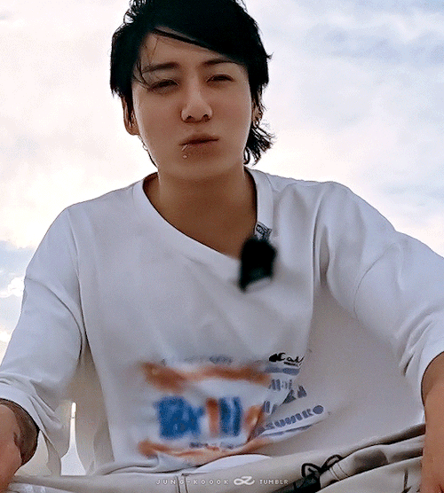 Just Jungkook Checking Himself On The Camera