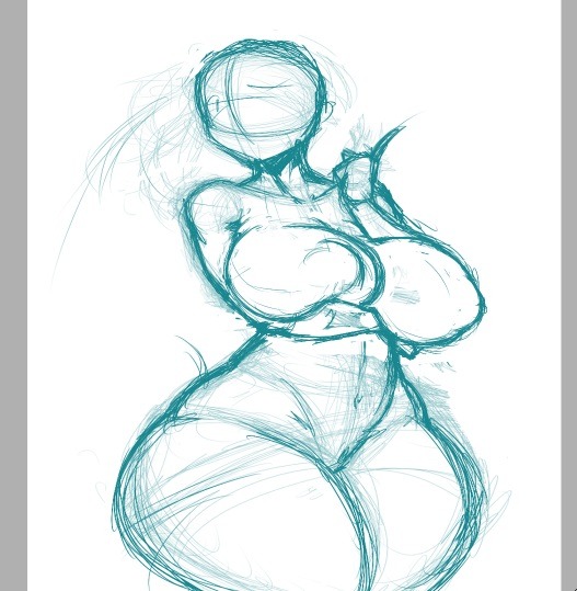 Doing stuff as backwards.  Drawing bodies and then staring at em like what do I