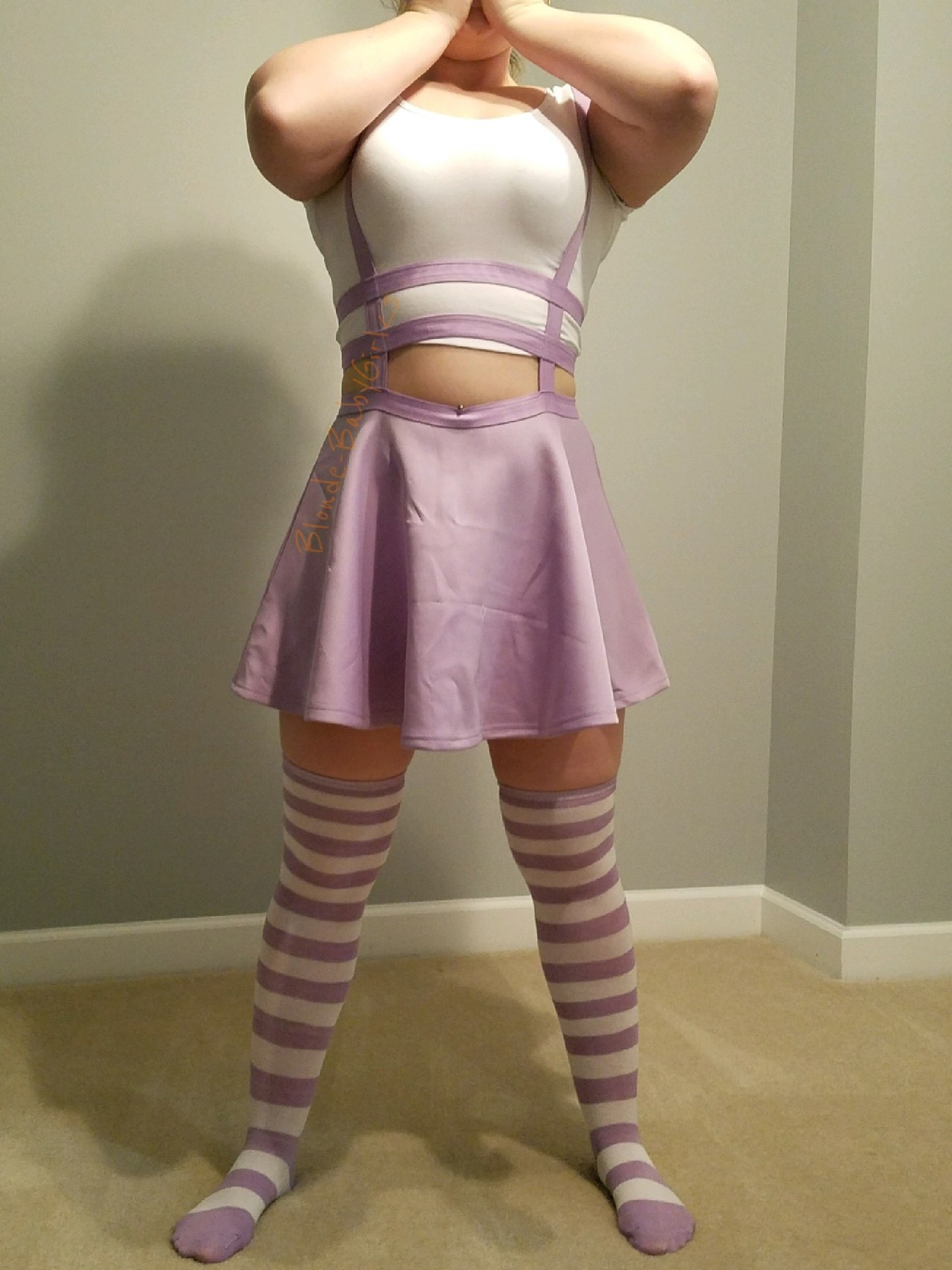 blonde-babygirl:Here’s one of my new outfits AND diapers! They’re so soft and