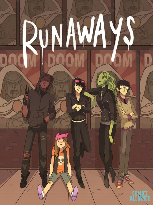 comicsalliance: EXCLUSIVE: STRIKE A POSE WITH NOELLE STEVENSON’S VARIANT COVER FOR RUNAWAYS #2