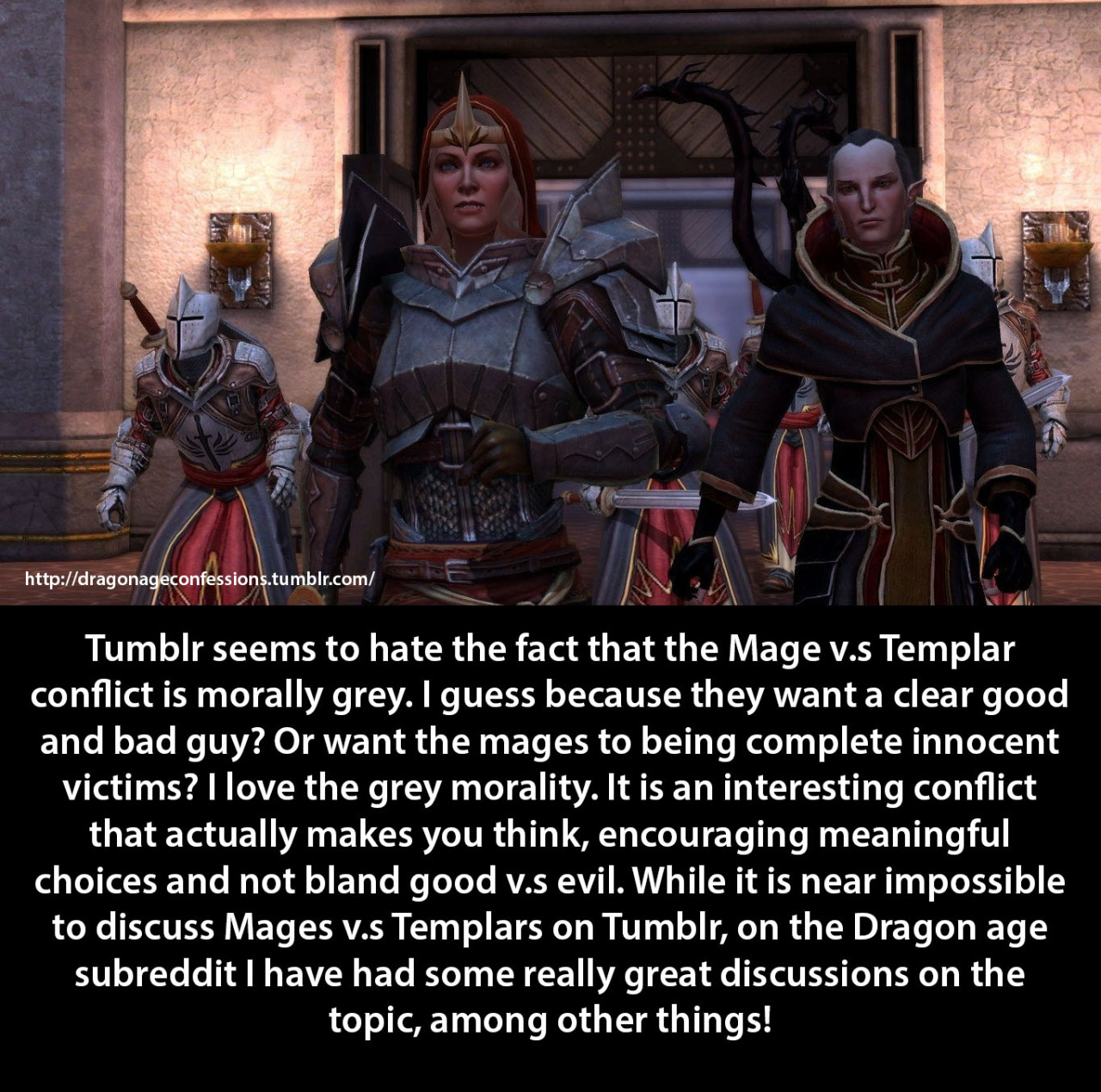 Dragon Age Confessions — CONFESSION: I'm convinced that Duncan is