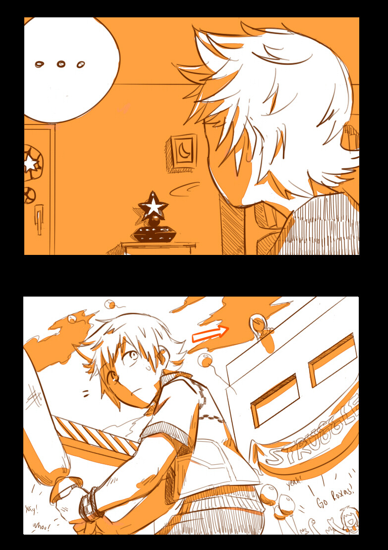 xxartistic14xx:Namine was being adorably stalk-ish in the KH2 prologue xD