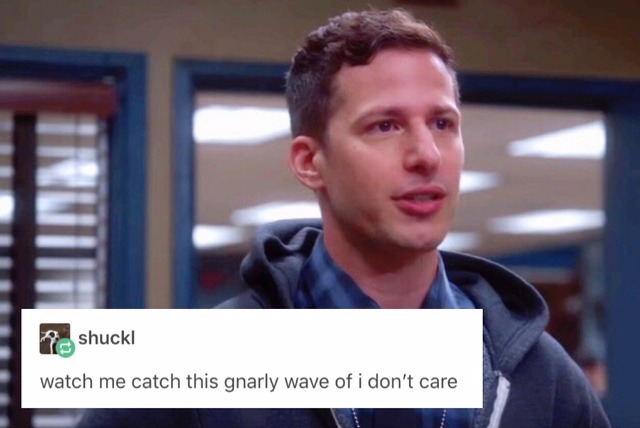 jakefreakingperalta: B99 + Text Posts (4/?) why does this text post sound like an