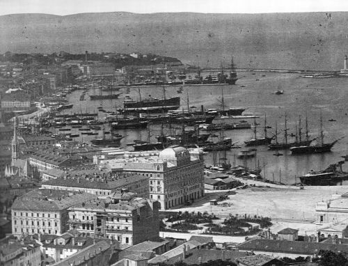 Trieste in 1885Throughout the Risorgimento, Trieste had stayed loyal to Austria and received the tit