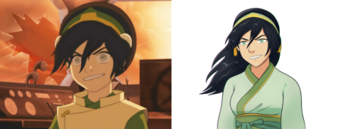 kkachi95:Our beloved cast of Avatar: The Last Airbender redrawn as 10 years older.Aang: 12 -&gt; 22K