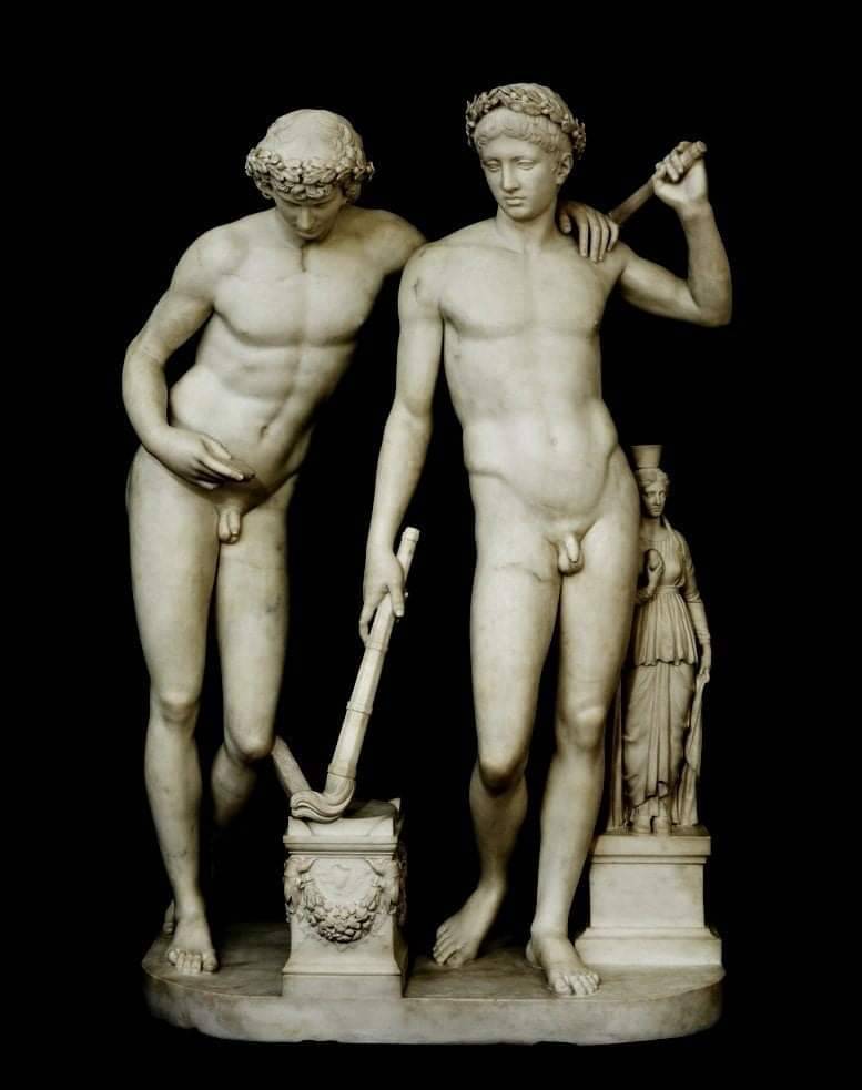worldsandemanations:Castor and Pollux, marble (1767), Joseph Nollekens 