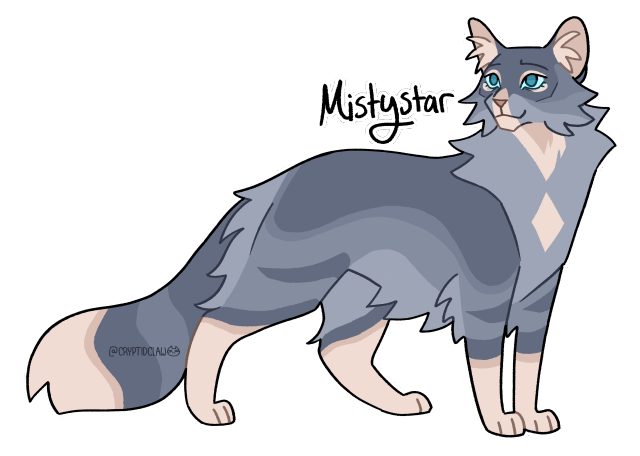 warriors cat stuff — cryptidclaw: Bluestar redesign! I made her