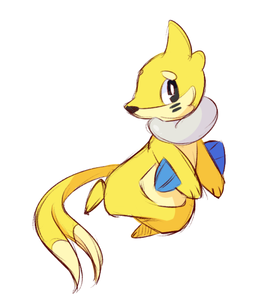 Pokemon - Shiny Buizel (HD Anime Render) by HankstermanArt on DeviantArt