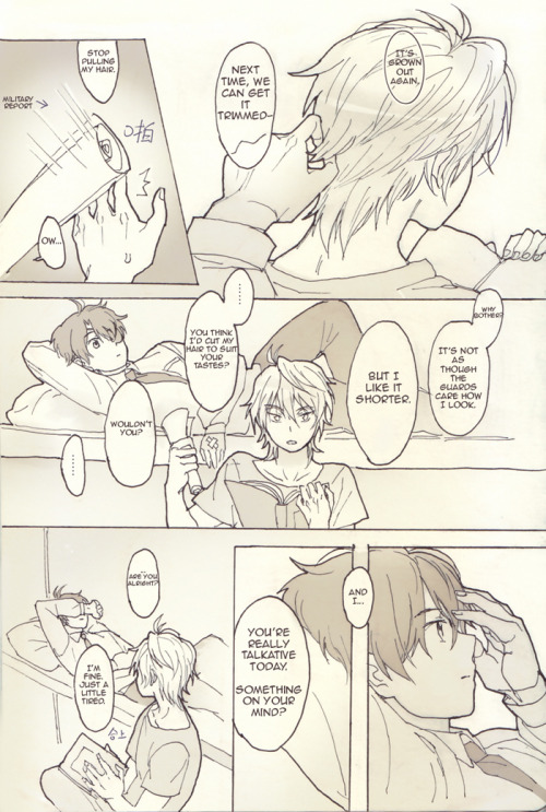 part i of 14-page orangebat doujin “start again”. beta’d and edited by curagas, thank you so much.pa