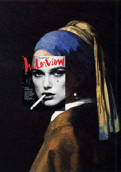 Magazine Covers Superimposed on Classic Works of Art