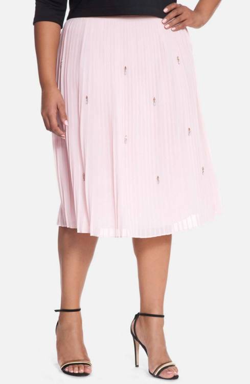 Embellished Pleat Midi Skirt (Plus Size)See what’s on sale from Nordstrom on Wantering.