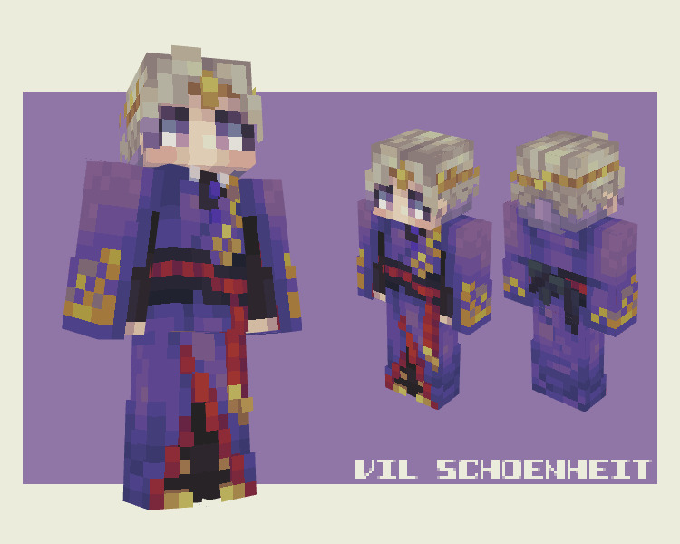 Vil Schoenheit (ヴィル・シェーンハイト) | Twisted Wonderland Minecraft Skin