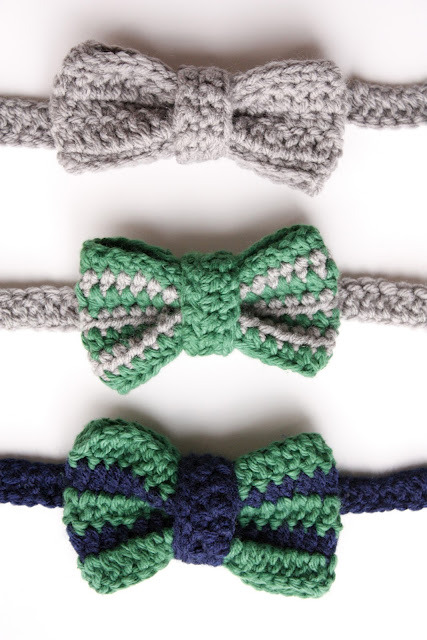 podkins:  How To Crochet a Bow Tie Delia Randall, from Delia Creates shares a fab