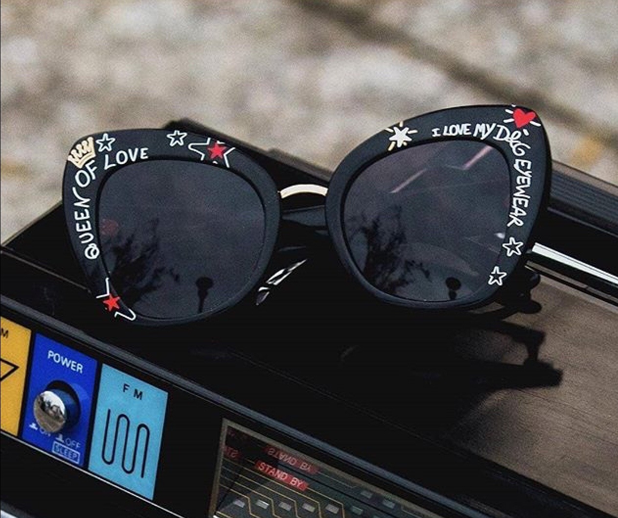 dolce and gabbana graffiti sunglasses