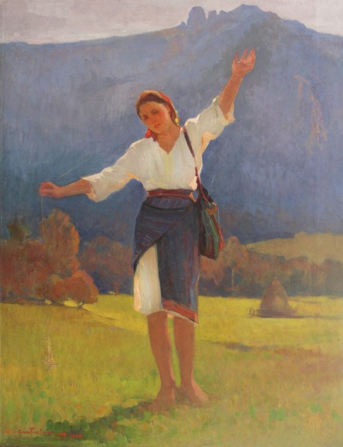 fleurdulys: Peasant Girl from Muscel - Honoriu Cretulescu
