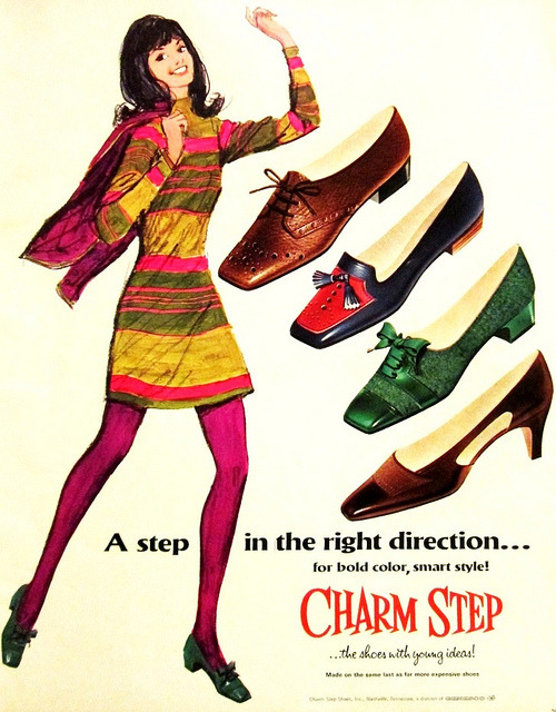 retrophilenet:70’s by ondiraiduveau on Flickr.Charm Step advertisement ~ circa