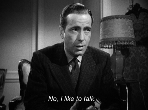 wehadfacesthen:365filmsbyauroranocte:The Maltese Falcon (John Huston, 1941) Humphrey Bogart and Sidn