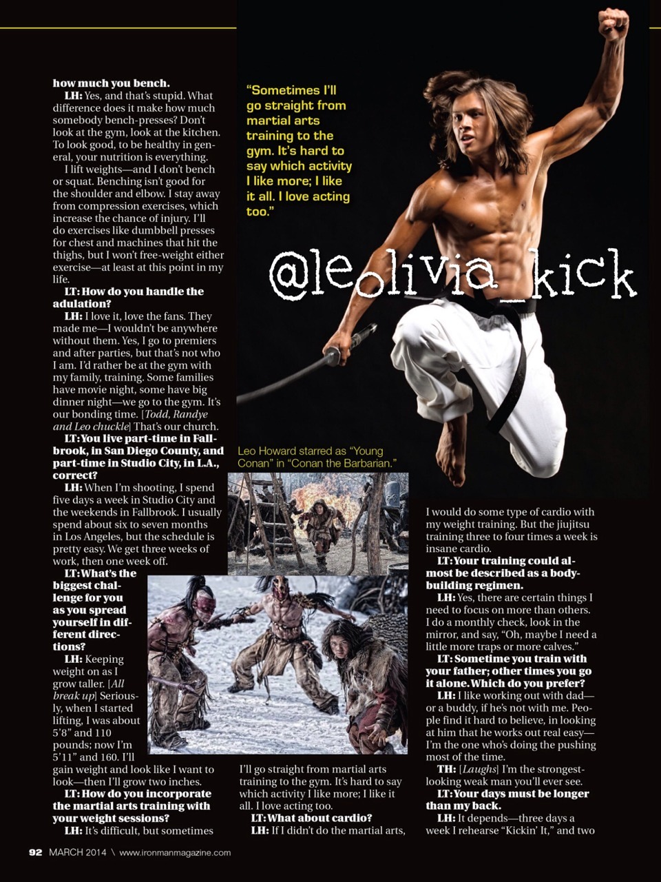  Leo Howard’s ironman magazine 