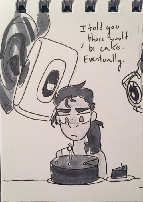 purplechromium:Happy birthday, Portal! Finally, Chell has her revenge