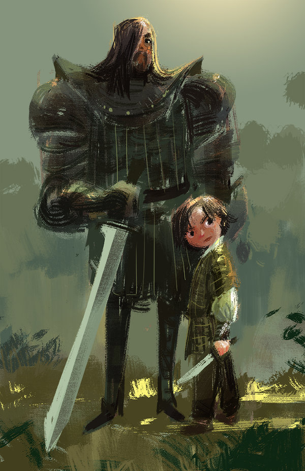 gameraboy:  Arya and the Hound by ECALA 