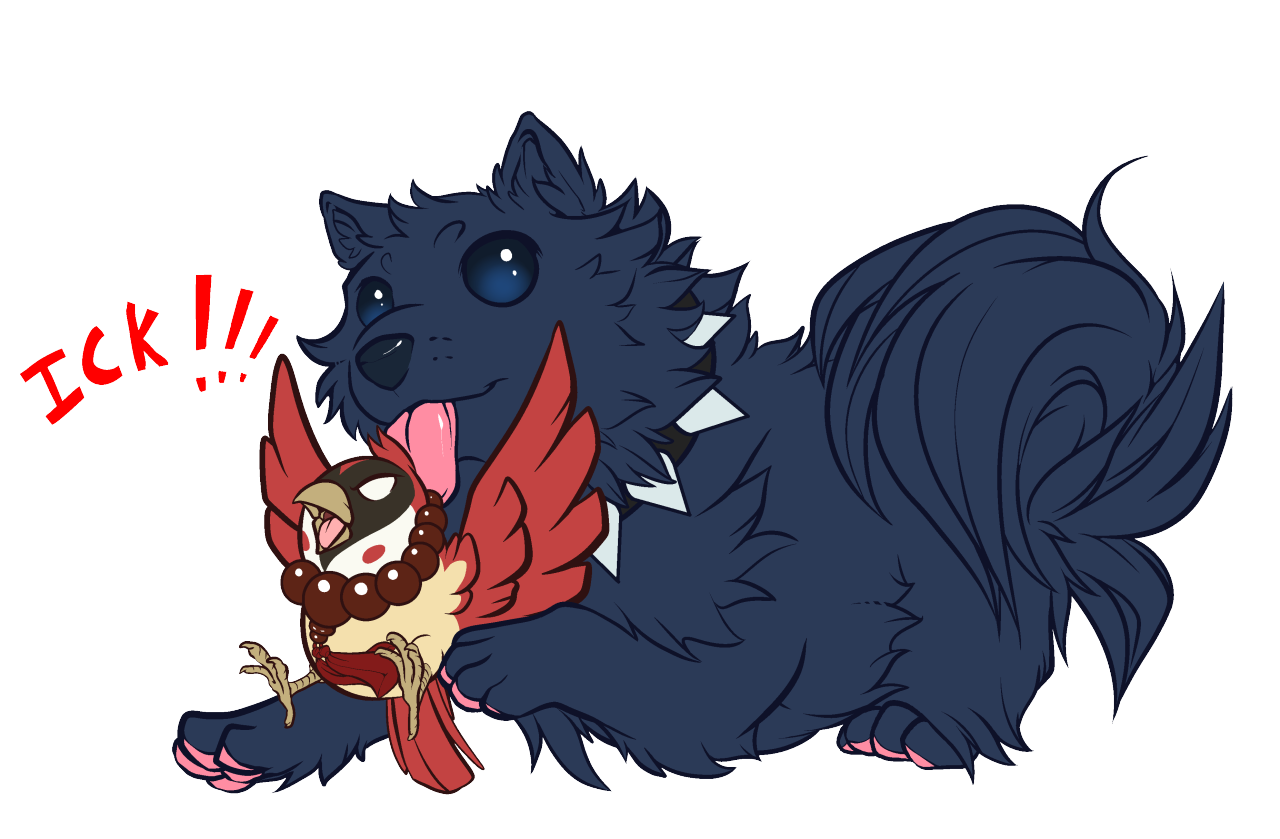 derthercksdoodles:  A pair of stickers this time. Ren and Beni share a nice tender