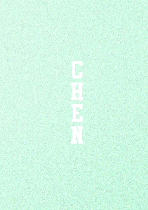 r3veluv: chen / mint&amp;peach