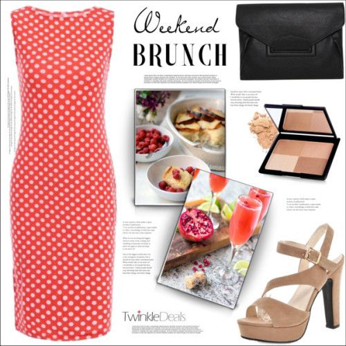 Weekend Brunch by mycherryblossom featuring highlight makeup ❤ liked on PolyvoreVintage dress, 485 D