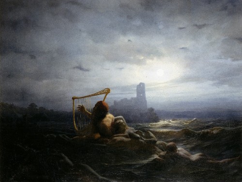 willowstone: “The Water-Sprite and Ägir’s Daughters” (1850) by Nils Jakob Ols