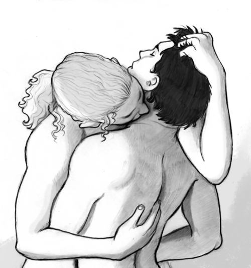 xxhellonursexx:An erotic moment between Lestat and Louis. 