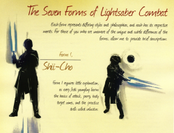 argent-gale:  age-of-awakening:  after much research i have found a way to show all 7 forms of the Jedi way!!! Each form is based off real martial art philosophies and they’re able to give us a glimpse of the Jedi fighting styles!!   @lovesdaryl thought