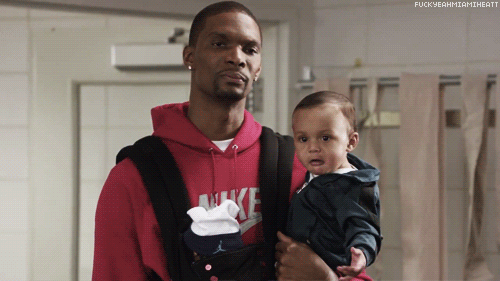 fuckyeahmiamiheatt:  Chris and Jackson Bosh star in Foot Locker Commercial 