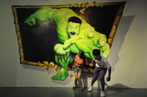 artmonia: 3D painting exhibition at Shenyang Art Gallery.