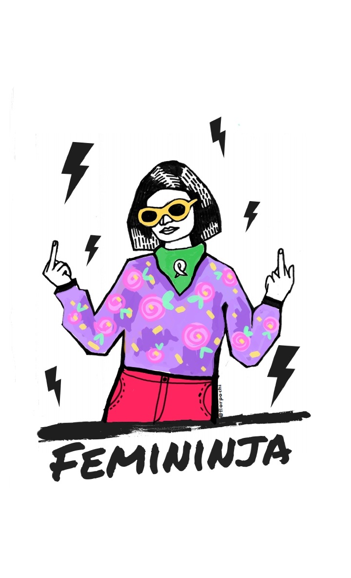 Pequeña Femininja Ilustrada — IG. @florpochi