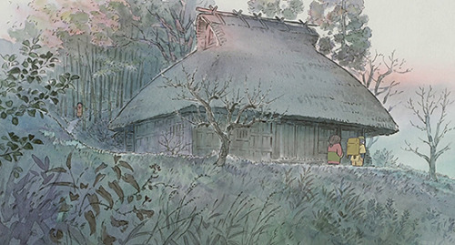 cinemamonamour:Ghibli Houses - The Bamboo Cutters’ House in The Tale of Princess Kaguya (2013)