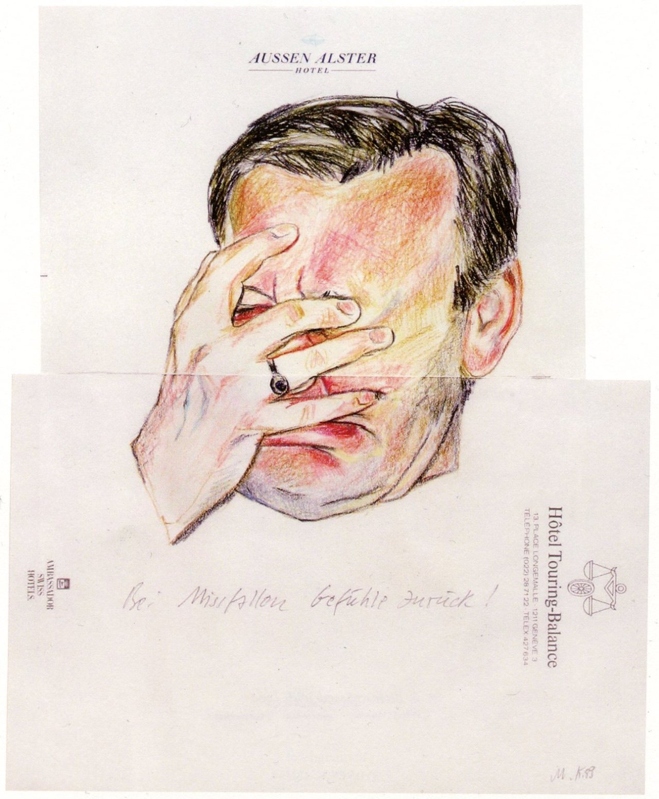 Martin Kippenberger, Bei Mißfallen Gefühle zurück, 1989