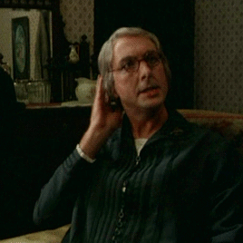 couchcushings:nine GLORIOUS gifs of Eric Idle as the “Horny On Main Protestant Grandma” in The Meani