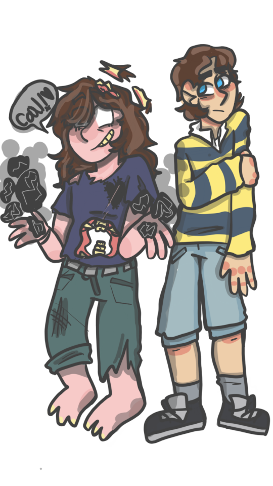 Heres An Older Drawing My My MinecraFt Oc And My Best Friends MiNecraFt Oc