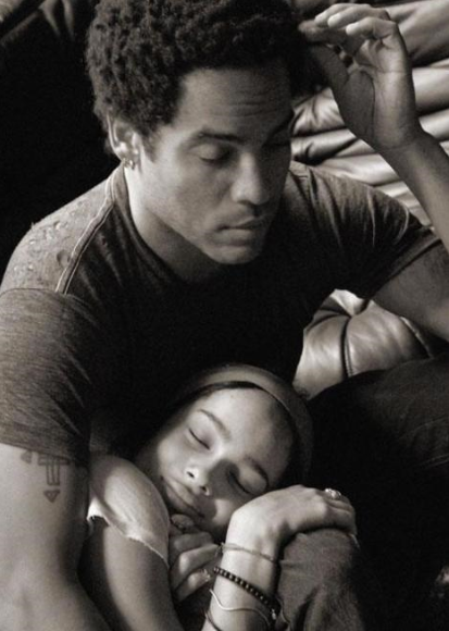 securelyinsecure:  Lenny & Zoe Kravitz  You will always be the greatest gift that God ever gave me. (x)  